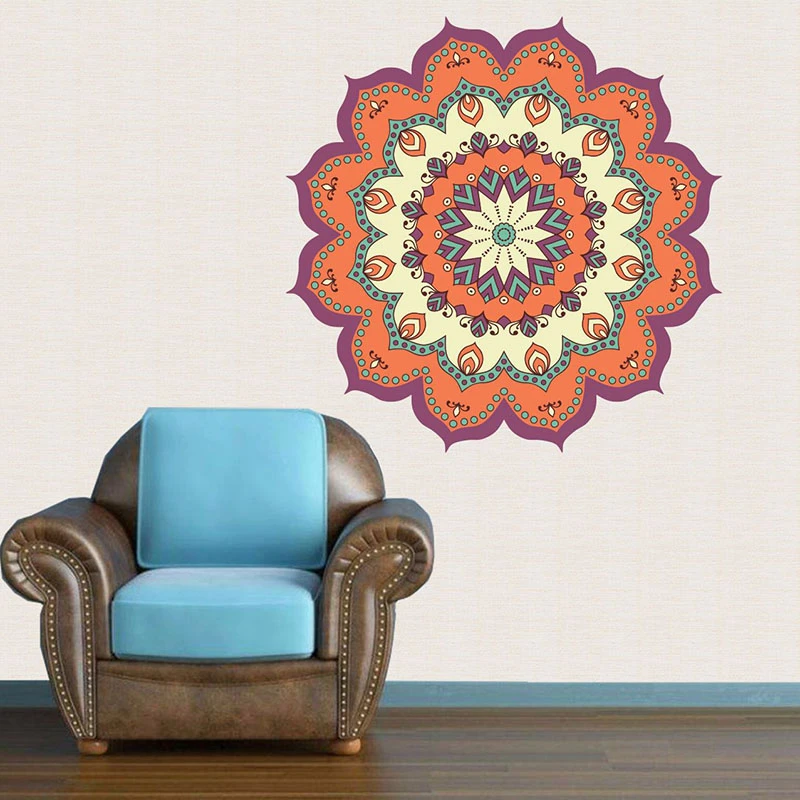 Colorful Mandala Flower Indian Bedroom Living Room Wall Stickers Decal Art Mural Home Removable Wall Decal TV Background Poster
Colorful Mandala Flower Indian Bedroom Living Room Wall Stickers Decal Art Mural Home Removable Wall Decal TV Background Poster