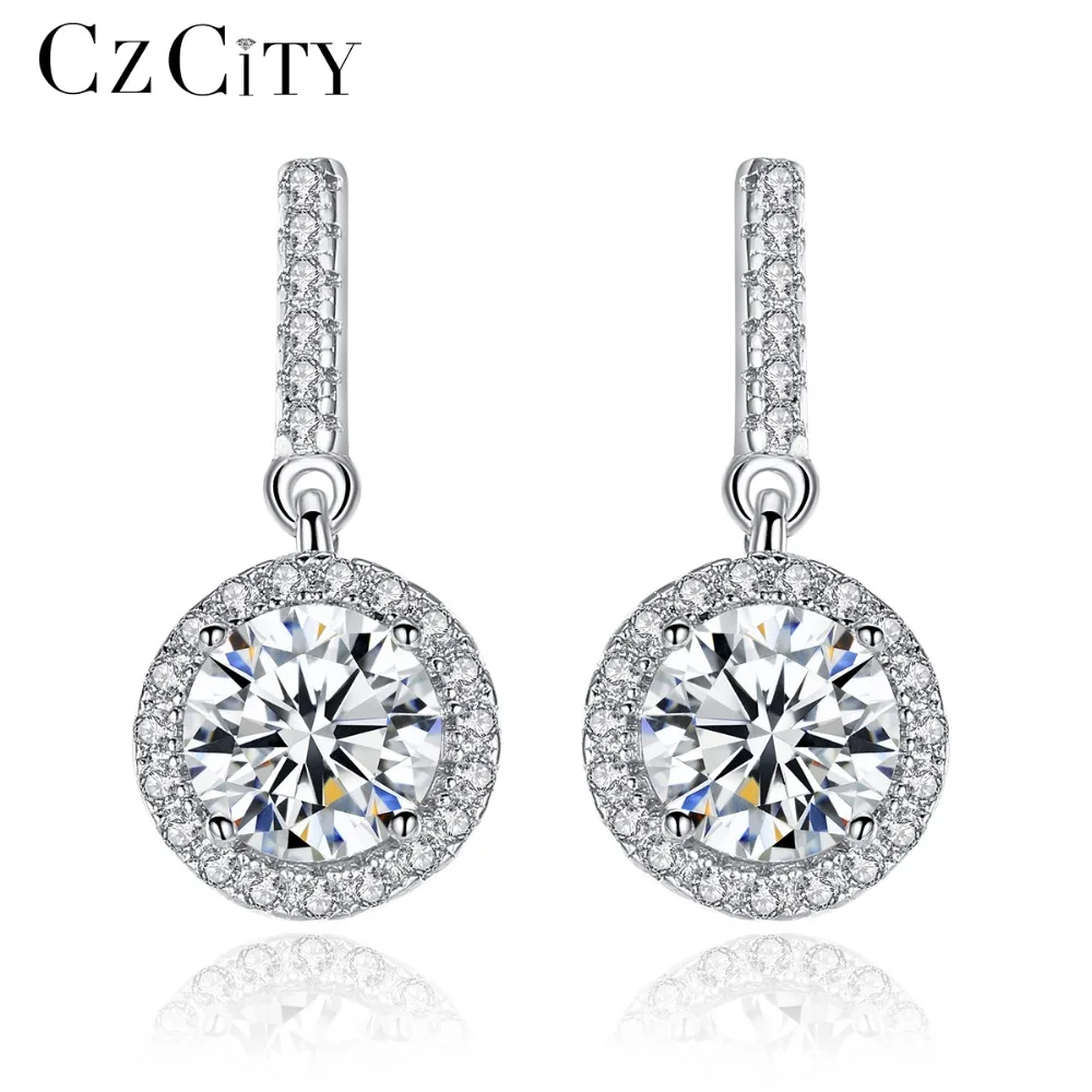 CZCITY Zircon Real Silver Drop Long Earrings for Women Dangle Hanging Earring 925 Sterling-silver Luxury Fine Jewelry Bijouterie
CZCITY Zircon Real Silver Drop Long Earrings for Women Dangle Hanging Earring 925 Sterling-silver Luxury Fine Jewelry Bijouterie