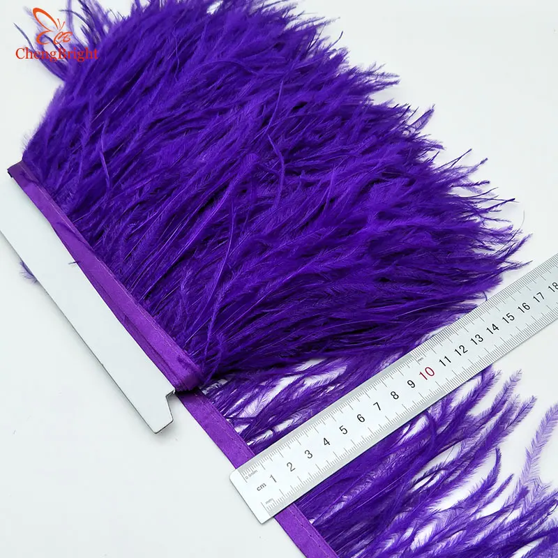 ChengBright Wholesale High Quality 10Yards Purple real Ostrich Feather Ribbon Ostrich Feathers Trim Fringe Clothing Decoration
ChengBright Wholesale High Quality 10Yards Purple real Ostrich Feather Ribbon Ostrich Feathers Trim Fringe Clothing Decoration