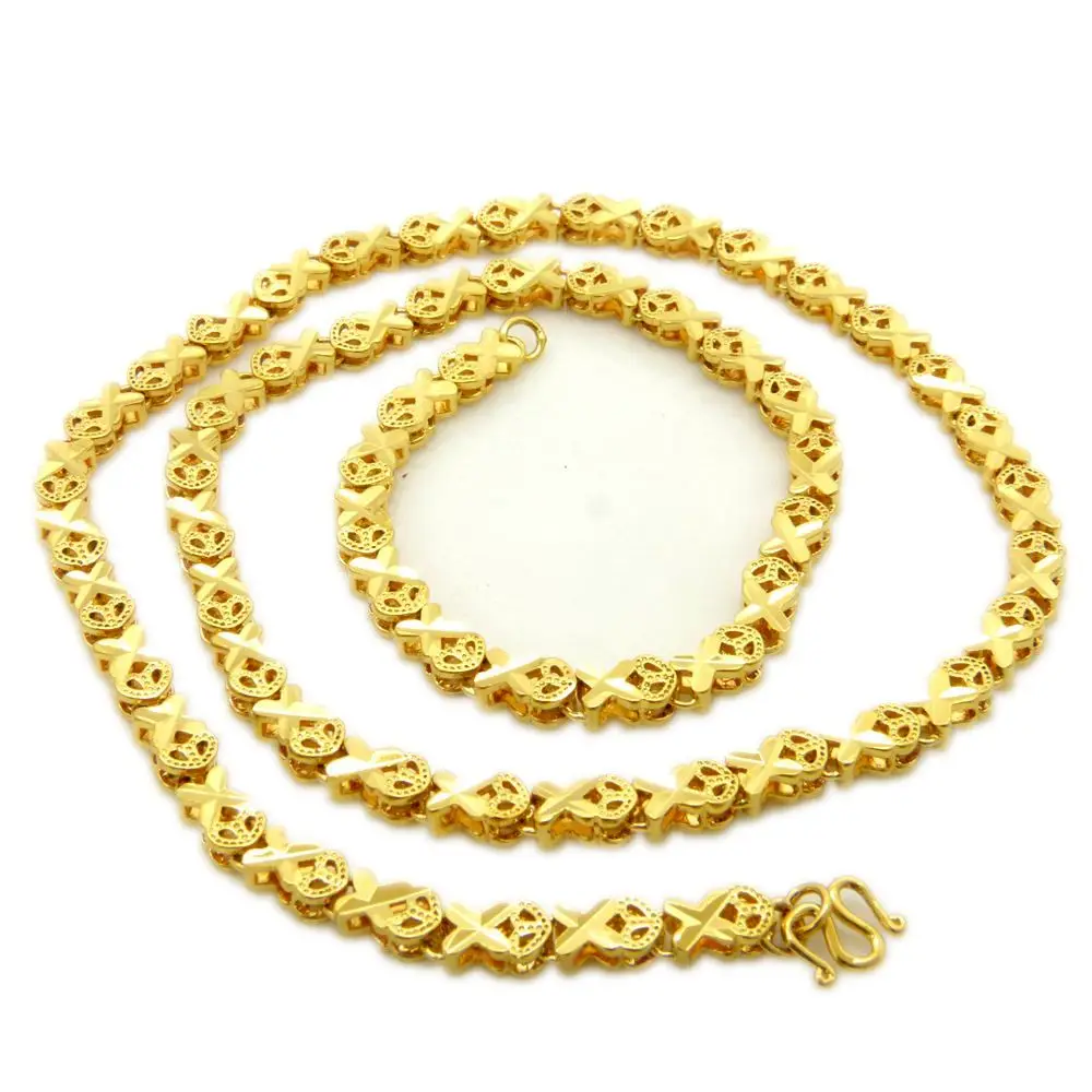 Womens Necklace Collar Chain Wedding Party Fashion Link Chain Yellow Gold Filled Leaf Patterned Classic Jewelry Gift 45cm Long
Womens Necklace Collar Chain Wedding Party Fashion Link Chain Yellow Gold Filled Leaf Patterned Classic Jewelry Gift 45cm Long