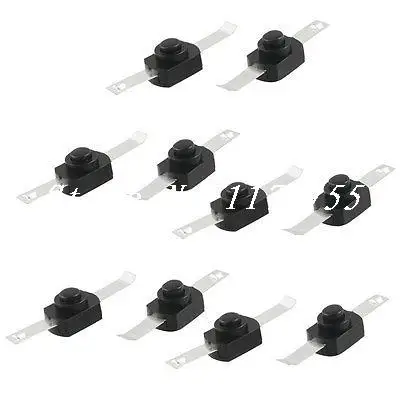 DC 30V 1A Black On Off Mini Push Button Switch for Electric Torch