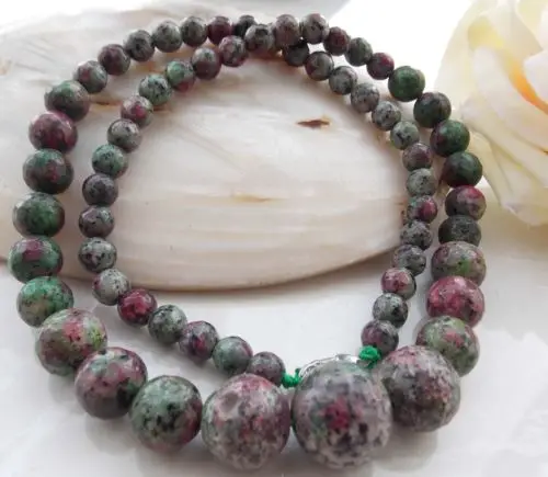6-14MM Red Green Rubyer Zoisite Faceted Round Loose Gem Necklace 18'' wholesale Fine Fashion women good Bead Length High-quality
6-14MM Red Green Rubyer Zoisite Faceted Round Loose Gem Necklace 18'' wholesale Fine Fashion women good Bead Length High-quality