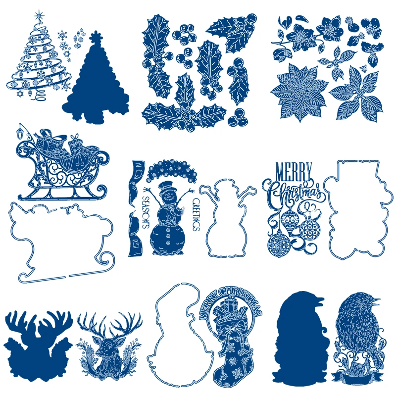 Christmas Tree Leaves Flowers Ornaments Metal Cutting Dies for Scrapbooking DIY Album Card Making Decoration Stencil New 2019
Christmas Tree Leaves Flowers Ornaments Metal Cutting Dies for Scrapbooking DIY Album Card Making Decoration Stencil New 2019