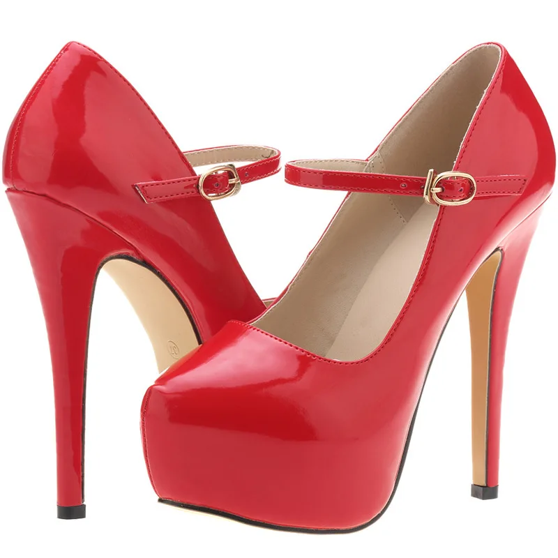 women pumps PU Buckle Strap 14CM Thin Heels Round Toe Candy color Waterproof platform Party OL Office high heels shoes woman
women pumps PU Buckle Strap 14CM Thin Heels Round Toe Candy color Waterproof platform Party OL Office high heels shoes woman