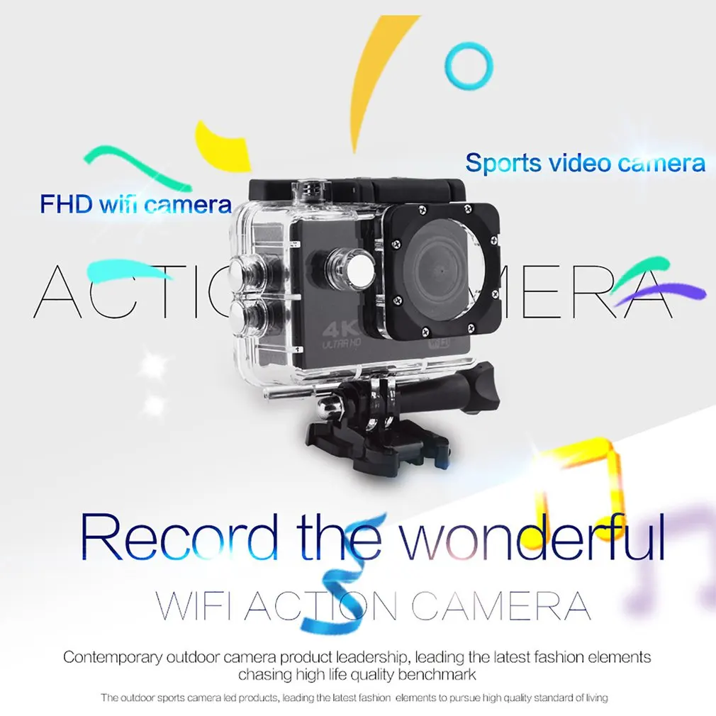 Профессиональная камера Спорт Действие Con Telecomando 4k видео Wifi Ultra Hd 16mp DVR на открытом