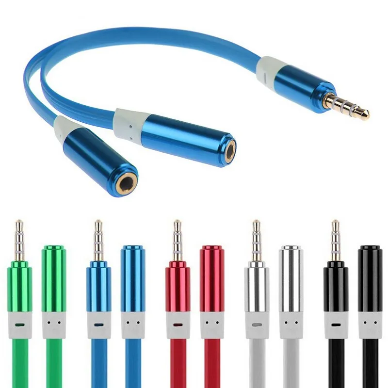 2-In-1 Headphone Earphone Splitter Audio Cable 4-Pole 3.5mm Male to 2-Female Jack AUX Adapter Cord
2-In-1 Headphone Earphone Splitter Audio Cable 4-Pole 3.5mm Male to 2-Female Jack AUX Adapter Cord