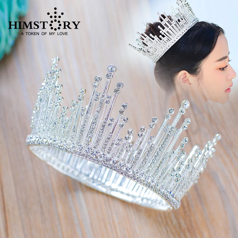 HIMSTORY New Europe&American Bride Wedding Crown Crystal Large Queen Crown Wedding Photo Studio Hair Accessories
HIMSTORY New Europe&American Bride Wedding Crown Crystal Large Queen Crown Wedding Photo Studio Hair Accessories