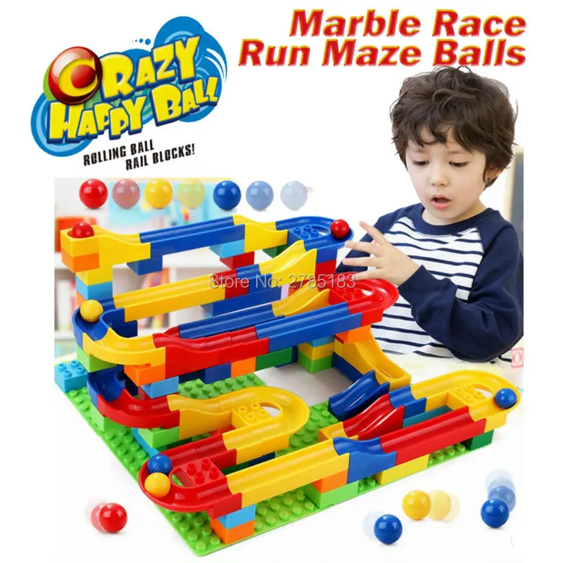 DIY Construction Crazy Marble Race Run Maze Balls Track Building Blocks Colorful rolling ball Educational toys for children
DIY Construction Crazy Marble Race Run Maze Balls Track Building Blocks Colorful rolling ball Educational toys for children