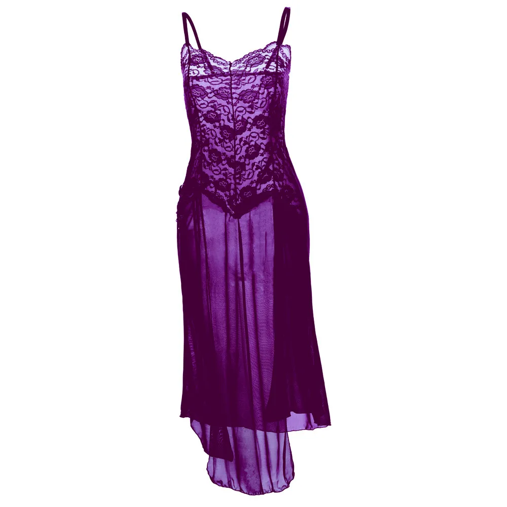 Women Sexy Erotic Sleep Dress Sexy Perspective Embroidery Nightgown Sling Lace Sleepwear Sexy Lingerie Nightwear
Women Sexy Erotic Sleep Dress Sexy Perspective Embroidery Nightgown Sling Lace Sleepwear Sexy Lingerie Nightwear