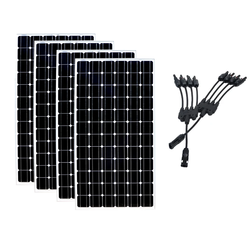 20% Efficiency Solar Panel 24v 200w 4 Pcs Solar Battery Charger 4 in 1 Connector Solar Home System Motorhome Rv Caravan
20% Efficiency Solar Panel 24v 200w 4 Pcs Solar Battery Charger 4 in 1 Connector Solar Home System Motorhome Rv Caravan