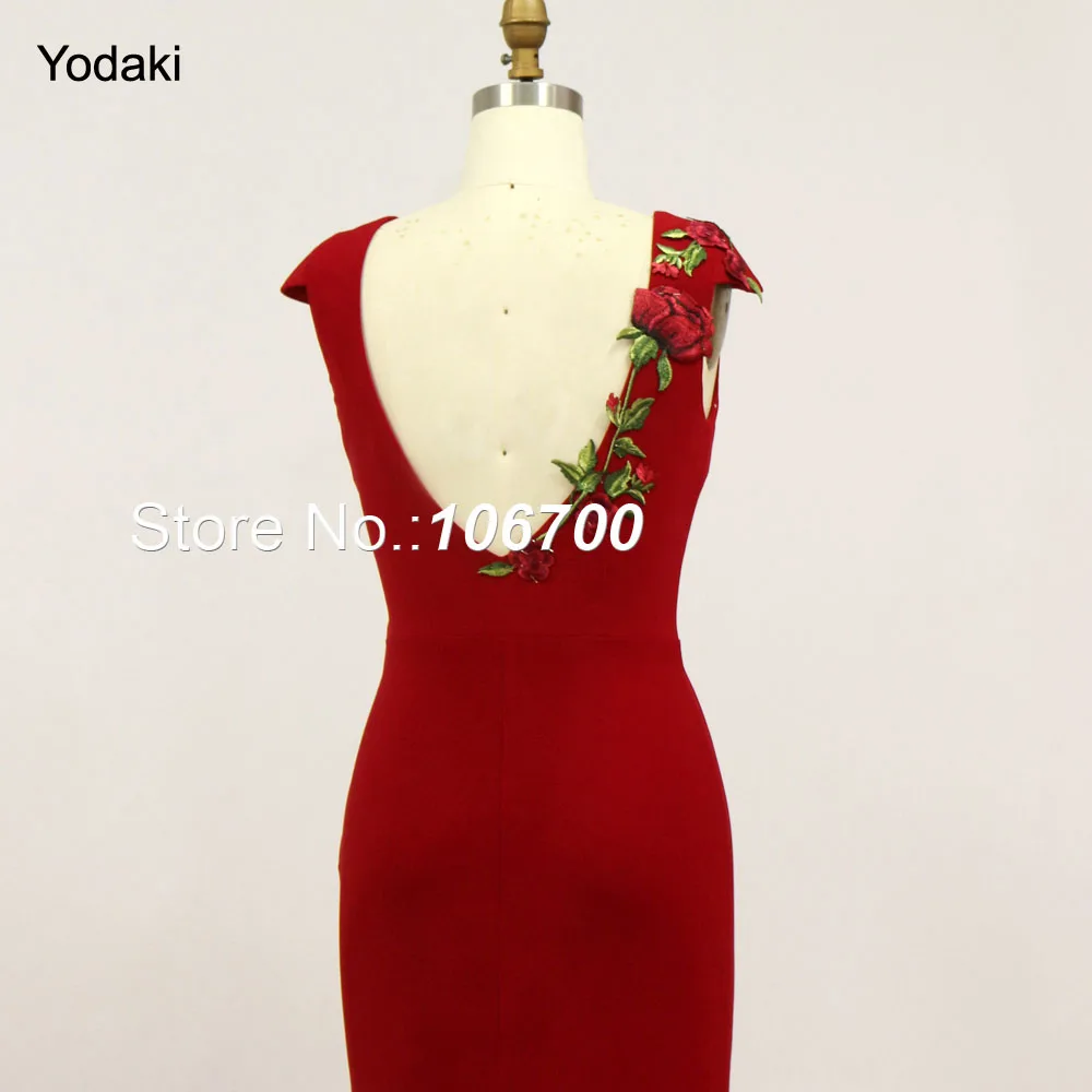 Amazing Real Photos Stitch Embroidery Lace Evening Dresses 2018 New Mermaid Deep V Open Back Long Red Color Party Prom Gowns
Amazing Real Photos Stitch Embroidery Lace Evening Dresses 2018 New Mermaid Deep V Open Back Long Red Color Party Prom Gowns