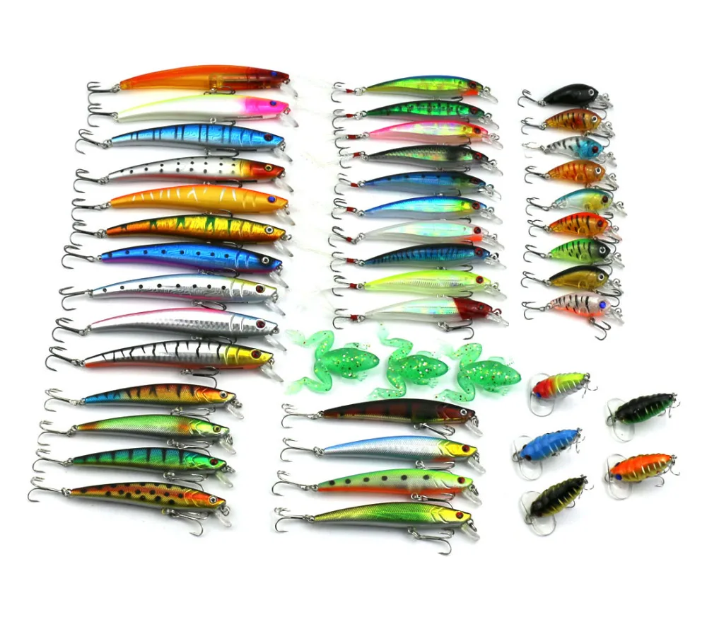 45pcs 6 Groups Mix Fishing Lures Peche Minnow Fishing Carp Fishing Wobblers Crankbait Pesca Isca Artificial Fishing Tackle(Z004)
45pcs 6 Groups Mix Fishing Lures Peche Minnow Fishing Carp Fishing Wobblers Crankbait Pesca Isca Artificial Fishing Tackle(Z004)