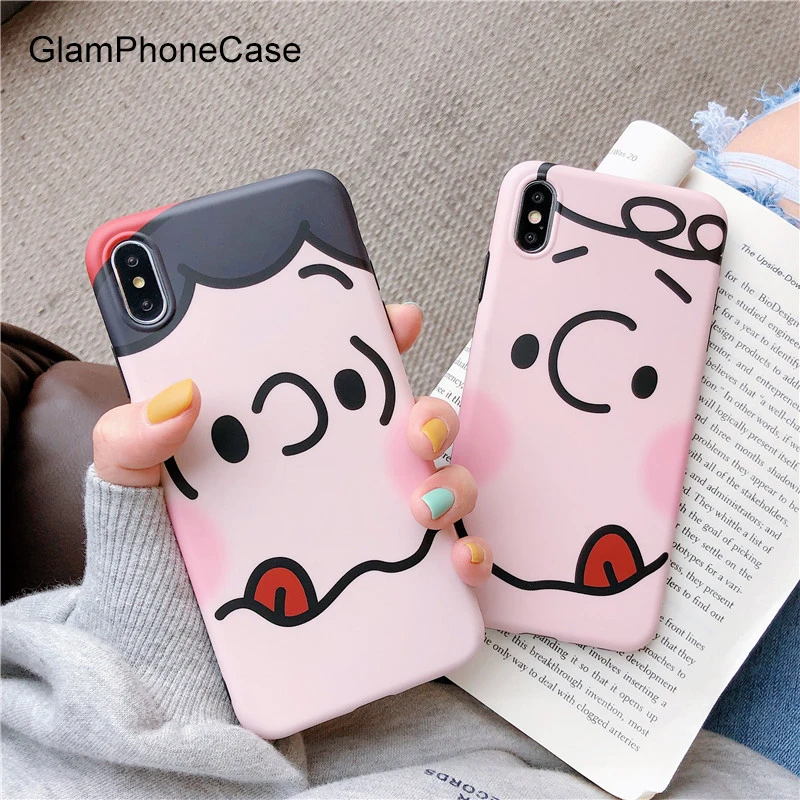 Милый мультяшный чехол GlamPhoneCase для телефона мальчиков и девочек iPhone X Xs Max XR 8 7