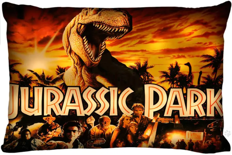 Custom Jurassic Park Pillowcase Charming Actor Pillowcase Covers Standard Size 20x30 Inch More size