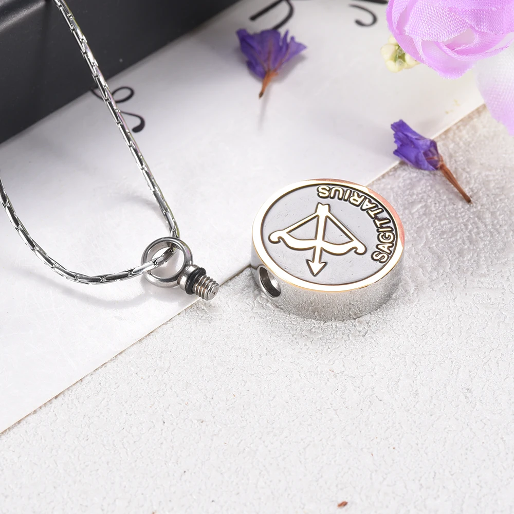 Sagittarius Collection Necklace Never Fade or Tarnish Charm Pendant Urn Necklace for Ashes Wholesale Cremation Jewlery
Sagittarius Collection Necklace Never Fade or Tarnish Charm Pendant Urn Necklace for Ashes Wholesale Cremation Jewlery