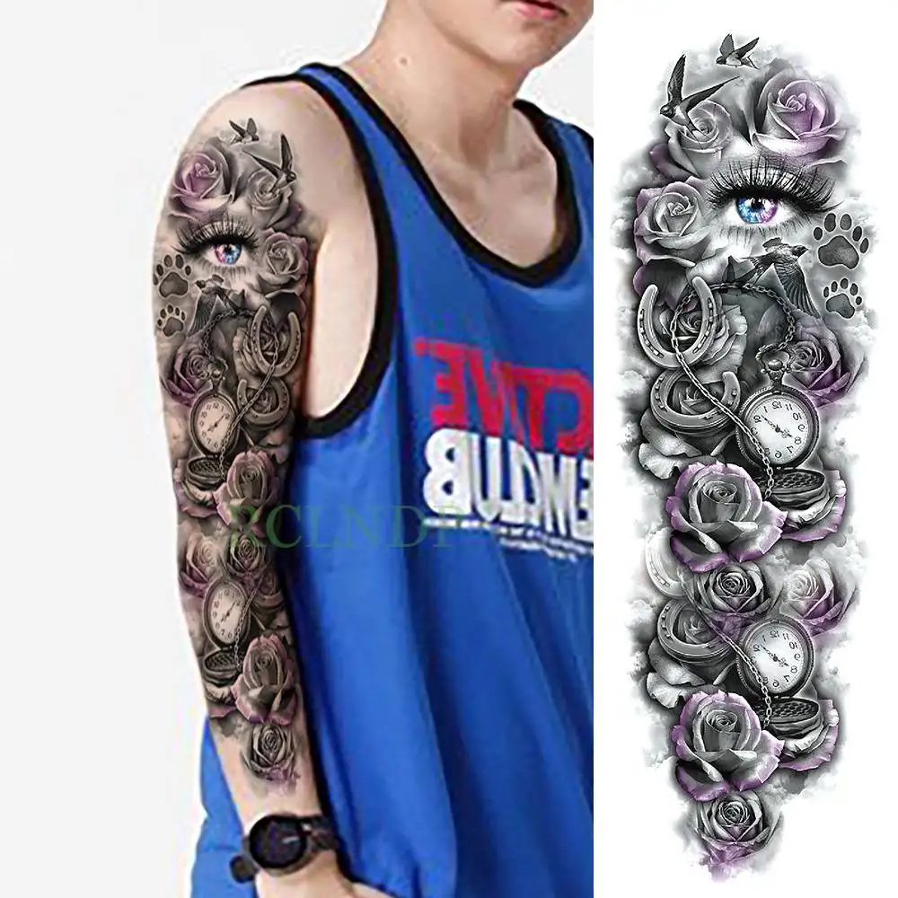 Waterproof Temporary Tattoo Sticker Pagoda Lotus flower Buddha full arm fake tatto flash tatoo sleeve large size for men women
Waterproof Temporary Tattoo Sticker Pagoda Lotus flower Buddha full arm fake tatto flash tatoo sleeve large size for men women