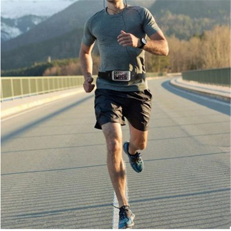 Спортивная Сумка Талии БЕГОВОГО поясная спорт телефон сумка Running Сенсорный экран