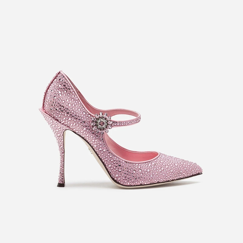 High-heeled rhinestone laces with single shoes pointed women's shoes banquet shoes shallow mouth spring and autumn shoes
High-heeled rhinestone laces with single shoes pointed women's shoes banquet shoes shallow mouth spring and autumn shoes