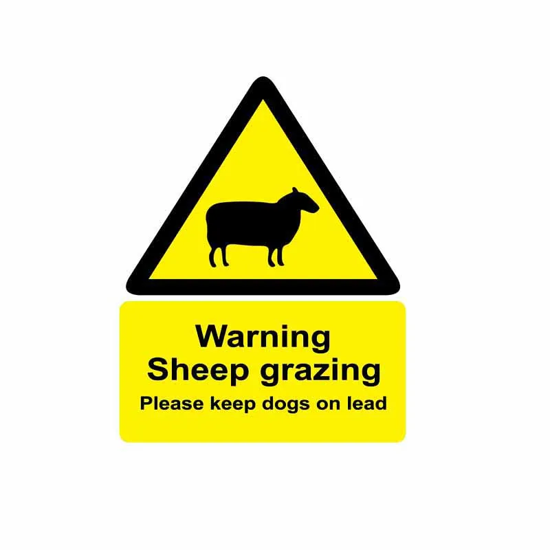 YJZT 10.4CM*13.2CM Warning Sheep Grazing Please Keep Dogs On Lead Car Sticker Funny Decal PVC 12-0813
YJZT 10.4CM*13.2CM Warning Sheep Grazing Please Keep Dogs On Lead Car Sticker Funny Decal PVC 12-0813