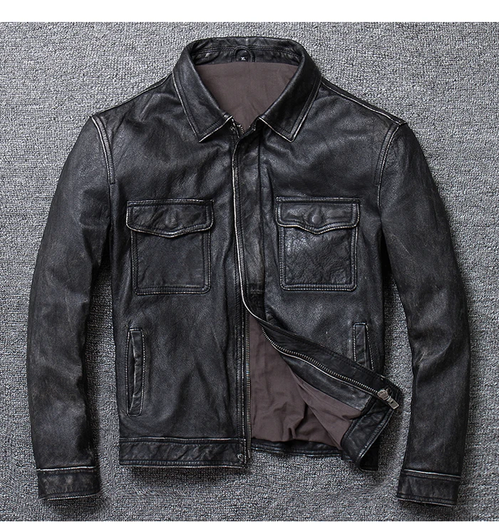 2022 vintage male genuine cow leather coat man's motorcycle biker jacket spring autumn brown black plus oversize xxxxl 3xl 4xl
2022 vintage male genuine cow leather coat man's motorcycle biker jacket spring autumn brown black plus oversize xxxxl 3xl 4xl