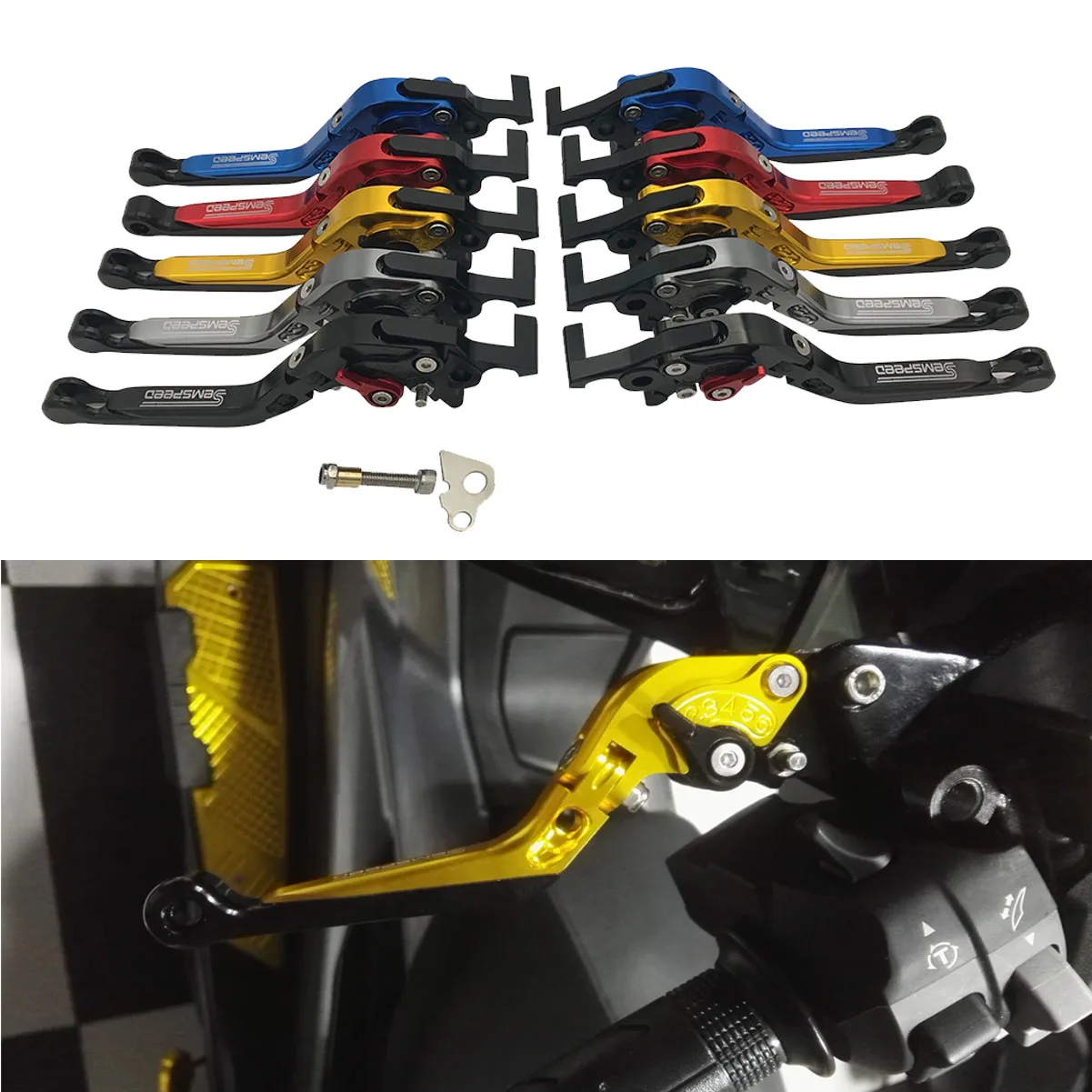 SEMSPEED NMAX 155 Parking Function Levers For YAMAHA N-MAX 150 2015-2019 2020 Motorcycle Folding Extendable Brake Clutch Levers
SEMSPEED NMAX 155 Parking Function Levers For YAMAHA N-MAX 150 2015-2019 2020 Motorcycle Folding Extendable Brake Clutch Levers