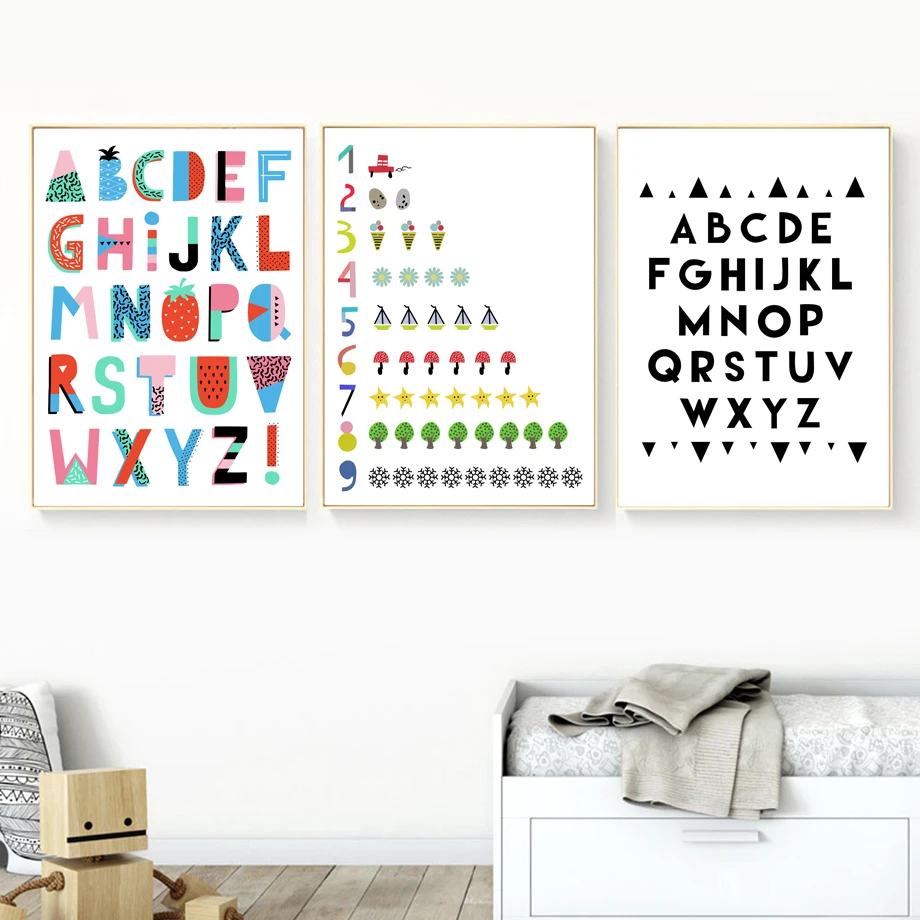 Scandinavian Creative Alphabet Numbers Wall Art Canvas Painting Nordic Posters And Prints Wall Pictures Kids Room Nursery Decor
Scandinavian Creative Alphabet Numbers Wall Art Canvas Painting Nordic Posters And Prints Wall Pictures Kids Room Nursery Decor
