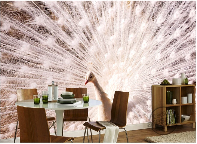 Custom 3D large murals,the White Peacock papel de parede , living room sofa TV wall bedroom background wall paper
Custom 3D large murals,the White Peacock papel de parede , living room sofa TV wall bedroom background wall paper