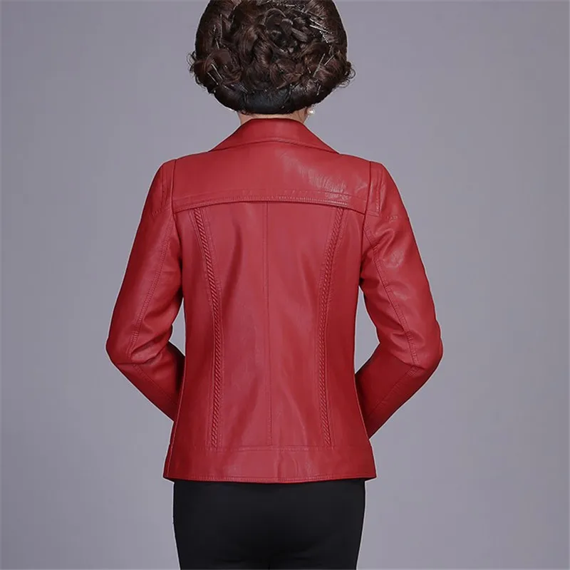 Slim Autumn Spring Leather Jacket Women Casual Plus Size XL-6XL Long Sleeve PU Faux Leather Jackets Women Fashion 2019 Ds50791
Slim Autumn Spring Leather Jacket Women Casual Plus Size XL-6XL Long Sleeve PU Faux Leather Jackets Women Fashion 2019 Ds50791