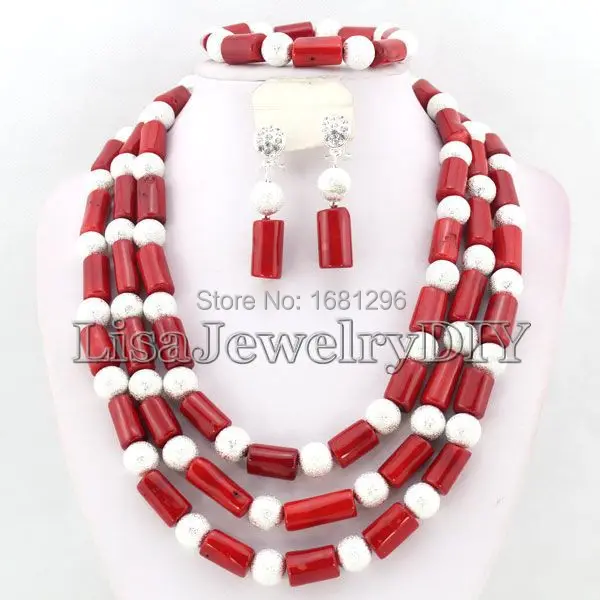 Silver Tone African Coral Beads Jewelry Sets Nigerian Wedding African Bridal Jewelry Sets HD0665
Silver Tone African Coral Beads Jewelry Sets Nigerian Wedding African Bridal Jewelry Sets HD0665