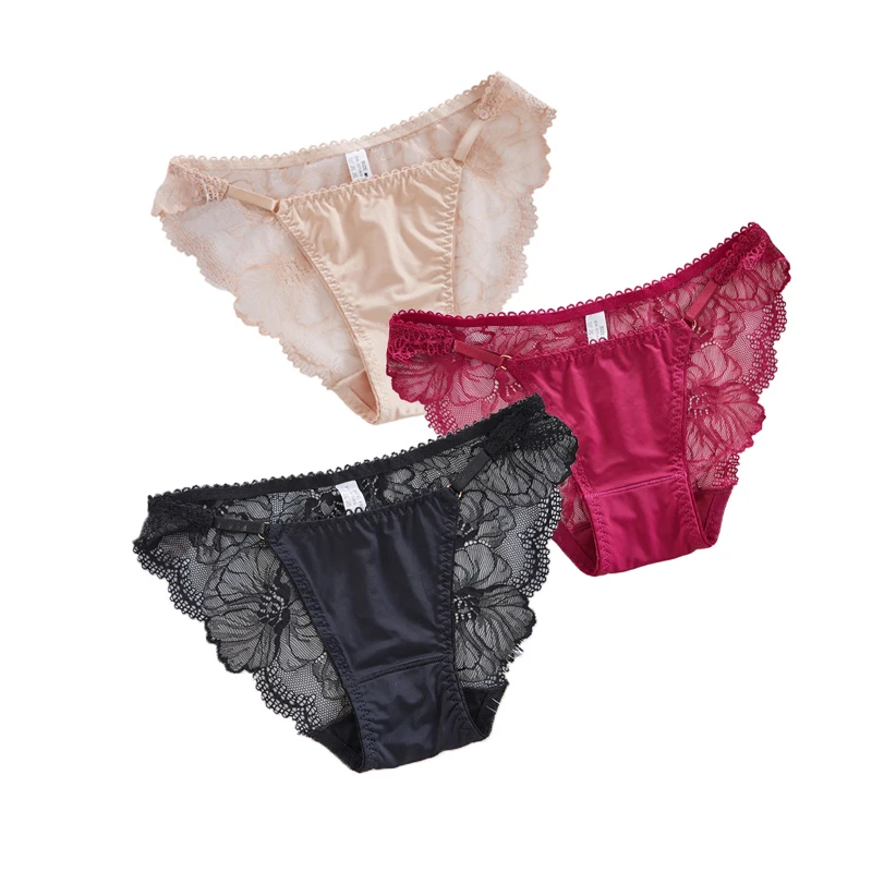 3Pcs/Lot Sexy Panties Breathable Women's Briefs Fashion Satin Ice Silk Seamless Ladies Underwear Women Lace Soft Lingerie
3Pcs/Lot Sexy Panties Breathable Women's Briefs Fashion Satin Ice Silk Seamless Ladies Underwear Women Lace Soft Lingerie