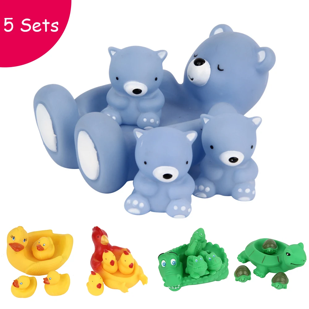 Animals Swimming Water Toys Colorful Soft Floating Rubber Duck Squeeze Sound Squeaky Bathing Toy For Baby Swimming Bath Toys
Animals Swimming Water Toys Colorful Soft Floating Rubber Duck Squeeze Sound Squeaky Bathing Toy For Baby Swimming Bath Toys