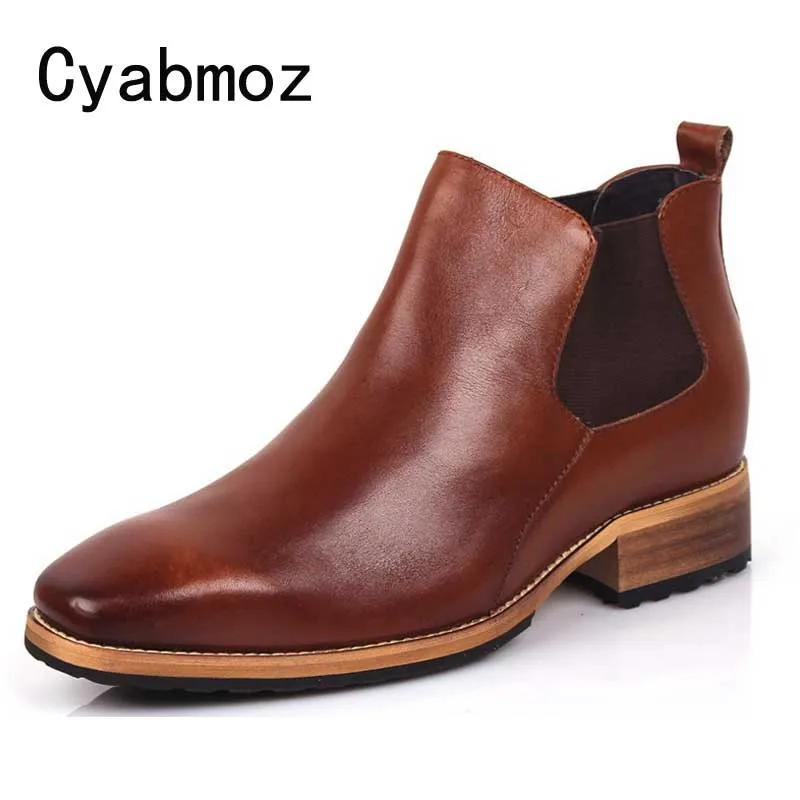 Cyabmoz Luxury Height Increase 7cm Mens Dress Boots Genuine Leather High Quality Ankle Boots Men Shoes For Business Wedding Boot
Cyabmoz Luxury Height Increase 7cm Mens Dress Boots Genuine Leather High Quality Ankle Boots Men Shoes For Business Wedding Boot