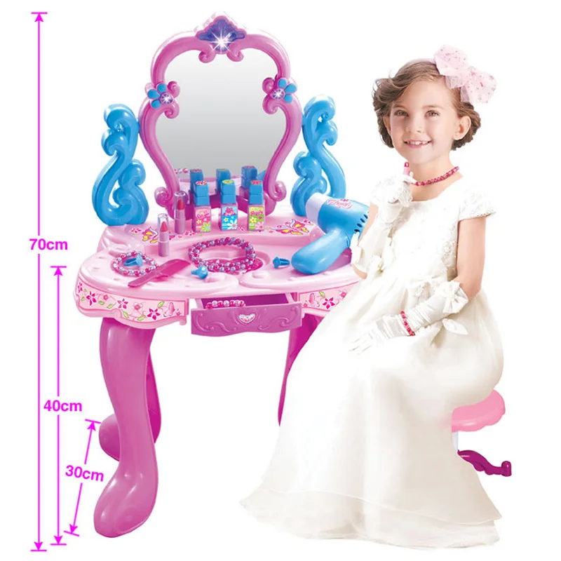 Simulation Dressing Table makeup toys pretend play children's little princess educational girls dresser set gift | Игрушки и хобби