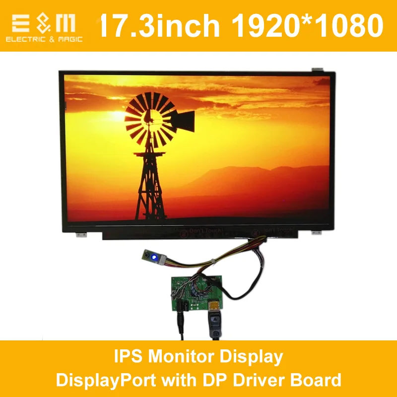 17.3 inch 1920*1080 IPS Monitor Display DisplayPort with DP Driver Board 1080P LCD Module Screen for Laptop PC New Original
17.3 inch 1920*1080 IPS Monitor Display DisplayPort with DP Driver Board 1080P LCD Module Screen for Laptop PC New Original