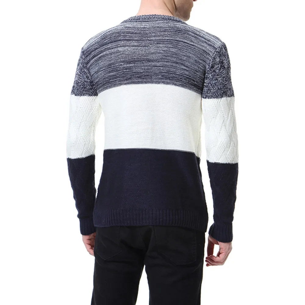 High quality men patchwork sweater long sleeve pullover autumn winter jumper mens knitted sweater clothes sueter hombre
High quality men patchwork sweater long sleeve pullover autumn winter jumper mens knitted sweater clothes sueter hombre