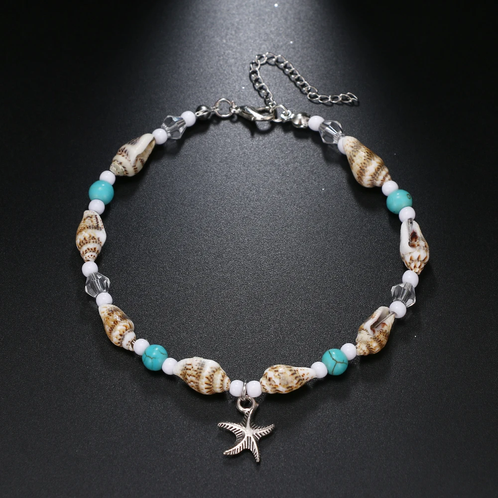 Vintage Natural Sea Shell Conch Anklet 2020 Summer Female Starfish Pendant Beaded Legs Foot Ankle Sandals Bohemian Style Jewelry
Vintage Natural Sea Shell Conch Anklet 2020 Summer Female Starfish Pendant Beaded Legs Foot Ankle Sandals Bohemian Style Jewelry