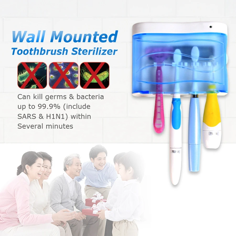 SEAGO UV Sanitizer Toothbrush Automatic Smart timer Sterilizer Kill Germ & Bacteria Health Care Oral Hygiene Clean toothbrush
SEAGO UV Sanitizer Toothbrush Automatic Smart timer Sterilizer Kill Germ & Bacteria Health Care Oral Hygiene Clean toothbrush