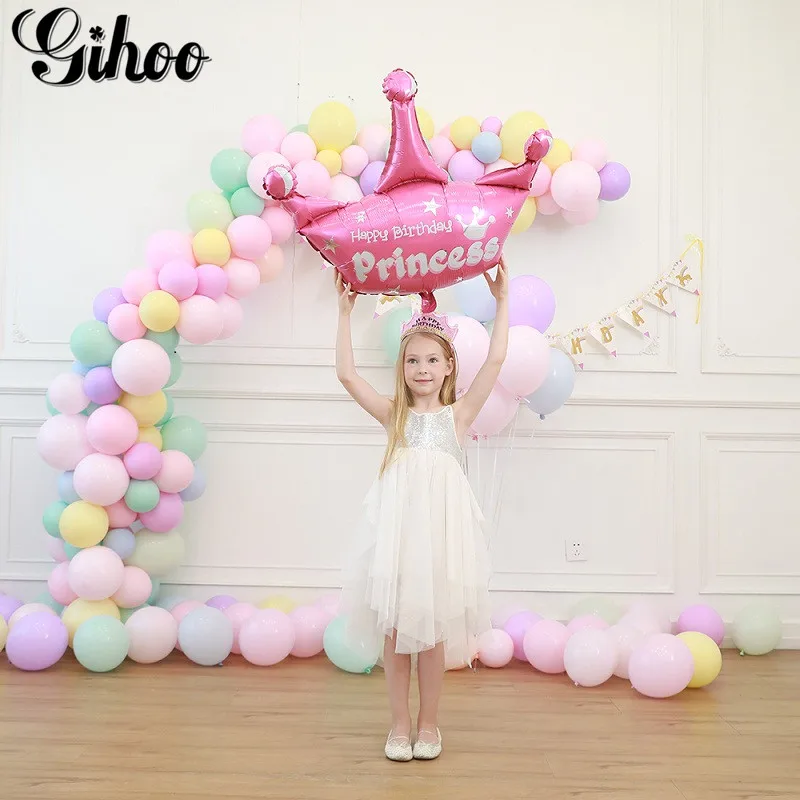 1pc Large Gold Pink Purple Crown Foil Balloons Prince Princess Baby Shower Supplies Kid's Birthday Party Wedding Decoration Toys
1pc Large Gold Pink Purple Crown Foil Balloons Prince Princess Baby Shower Supplies Kid's Birthday Party Wedding Decoration Toys