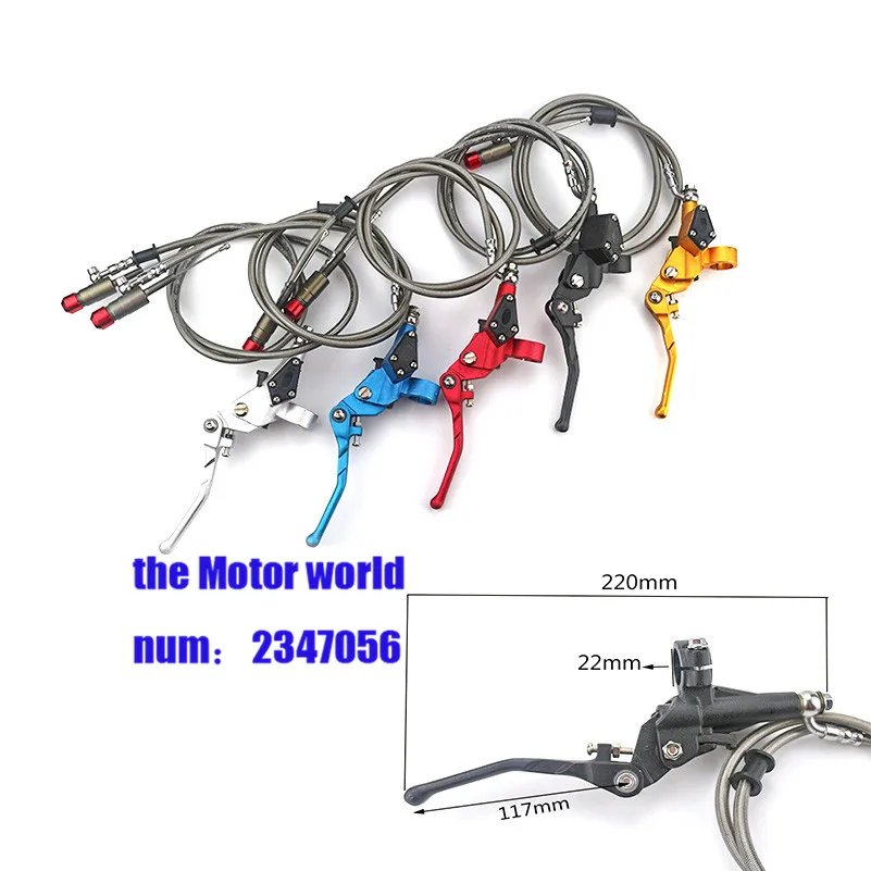 5 colors Off Road Motorcycle 1200mm Hydraulic Clutch lever Master Cylinder With Mirror Holder For 125-250cc Vertical Engine
5 colors Off Road Motorcycle 1200mm Hydraulic Clutch lever Master Cylinder With Mirror Holder For 125-250cc Vertical Engine