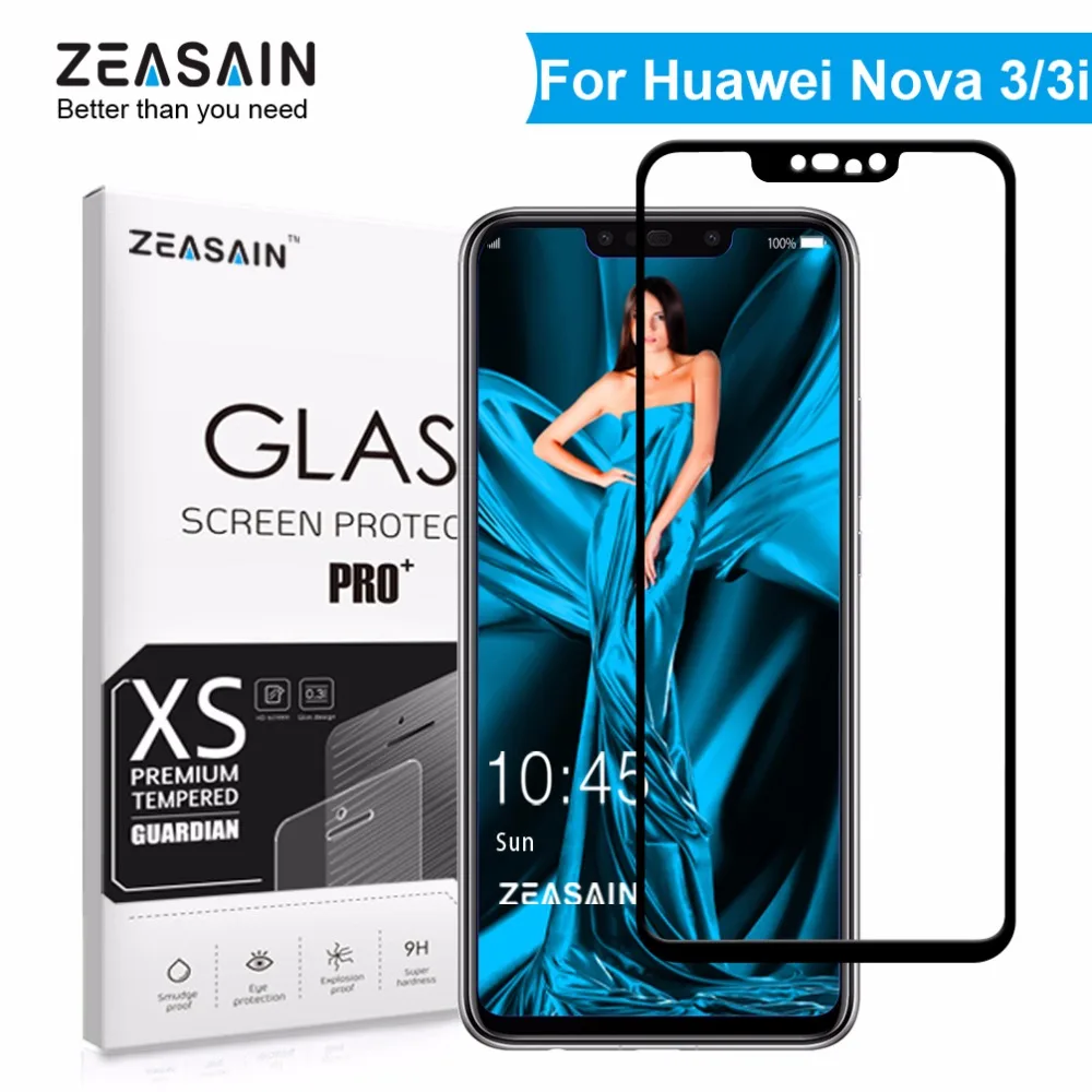 Оригинальное закаленное стекло ZEASAIN 9H для Huawei Nova 3 3i Nova3 i протектор экрана HD