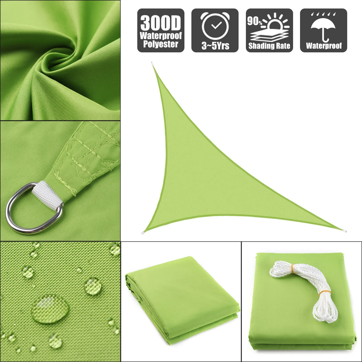 Right triangle 3x4x5m Waterproof Sunproof Mesh Net Sun Shade Sail UV Protection Sun Shelter Awning Sunshade Nets Yard Garden
Right triangle 3x4x5m Waterproof Sunproof Mesh Net Sun Shade Sail UV Protection Sun Shelter Awning Sunshade Nets Yard Garden