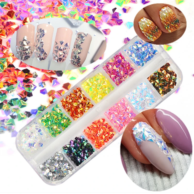 Chameleon AB Gradient Nail Sequins Triangle Colorful Paillette Nail Flakes Glitter UV Gel 3D Nail Art Decorations
Chameleon AB Gradient Nail Sequins Triangle Colorful Paillette Nail Flakes Glitter UV Gel 3D Nail Art Decorations
