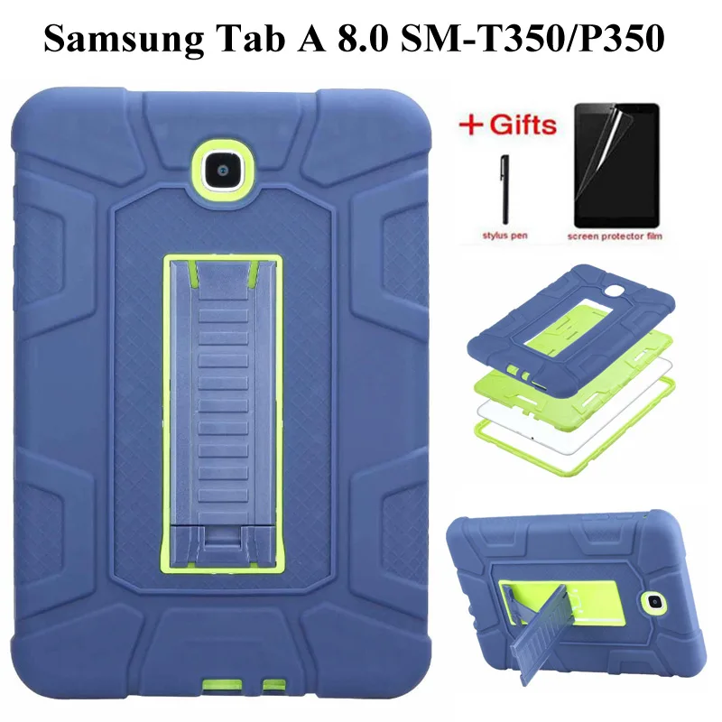Противоударный чехол для Galaxy Tab A 8,0, чехол для Samsung Tab a 8,0, SM-T355, SM-T350, пленка, ручка из гибридного резинового пластика и силикона
Противоударный чехол для Galaxy Tab A 8,0, чехол для Samsung Tab a 8,0, SM-T355, SM-T350, пленка, ручка из гибридного резинового пластика и силикона