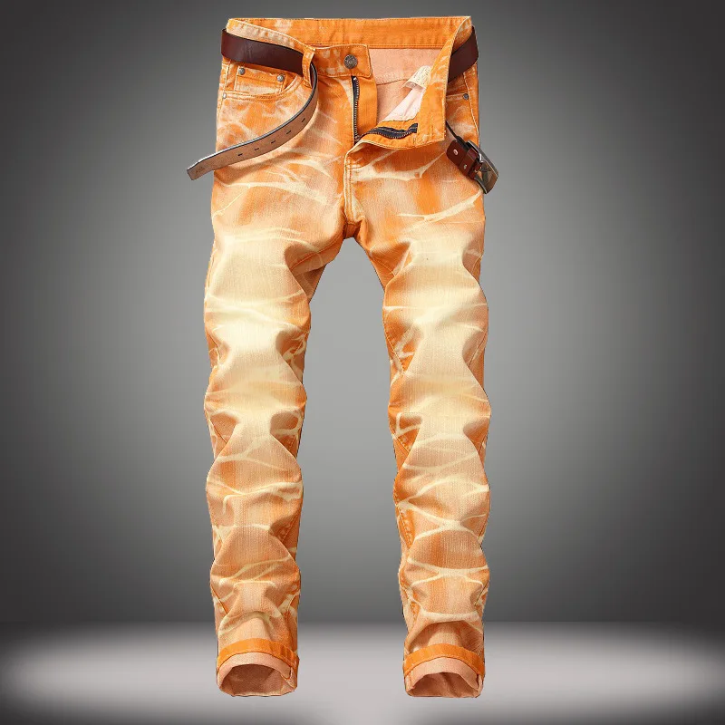 ABOORUN Fashion Men's Skinny Printed Jeans Retro Washed Slim fit Jeans Candy Colors Denim Joggers for Male YC1089
ABOORUN Fashion Men's Skinny Printed Jeans Retro Washed Slim fit Jeans Candy Colors Denim Joggers for Male YC1089