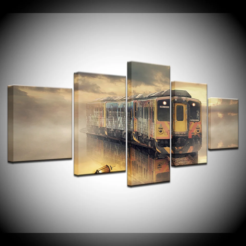 The Ancient train 5 Piece Wall Art Canvas Print modern Poster Modular art painting for Living Room Home Decor
The Ancient train 5 Piece Wall Art Canvas Print modern Poster Modular art painting for Living Room Home Decor