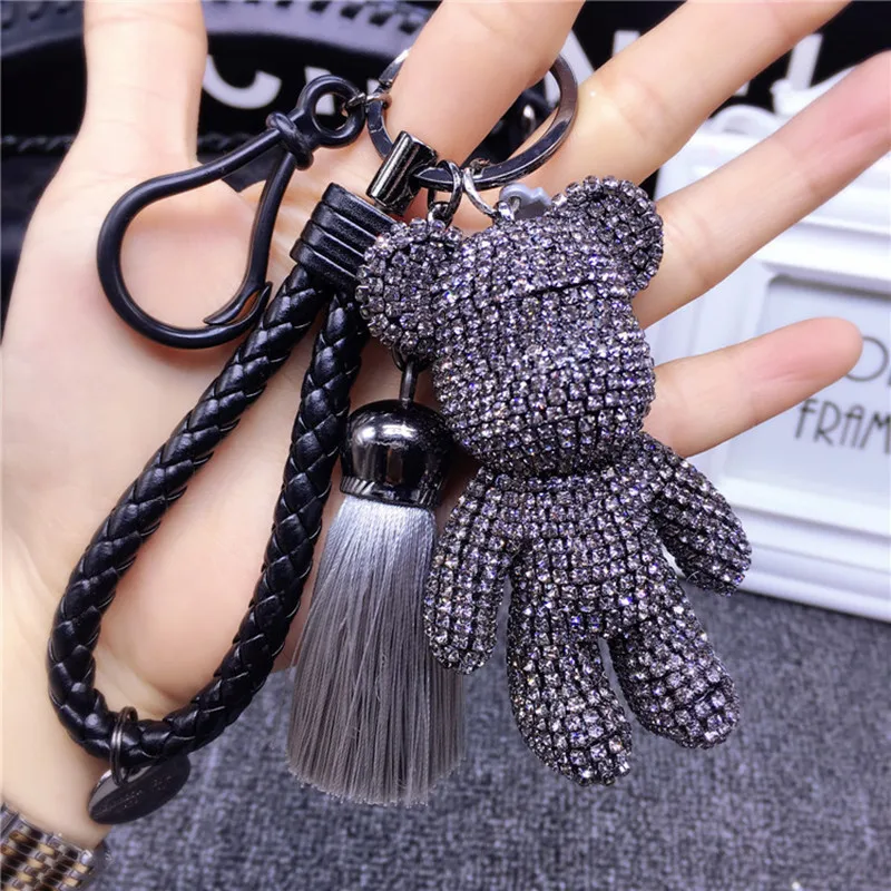 Bomgom Rhinestone Cartoon Gloomy Bear Keychain Car Tassel Key Chain Ring Holder Pendant For Bag Charm Chaveiro llaveros mujer
Bomgom Rhinestone Cartoon Gloomy Bear Keychain Car Tassel Key Chain Ring Holder Pendant For Bag Charm Chaveiro llaveros mujer