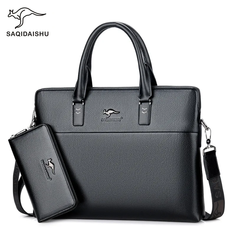 Business bag handbag Men Briefcase PU Leather Laptop Bag Male Shoulder Bag High Quality Fashion advogado Tote bolsos de hombre
Business bag handbag Men Briefcase PU Leather Laptop Bag Male Shoulder Bag High Quality Fashion advogado Tote bolsos de hombre