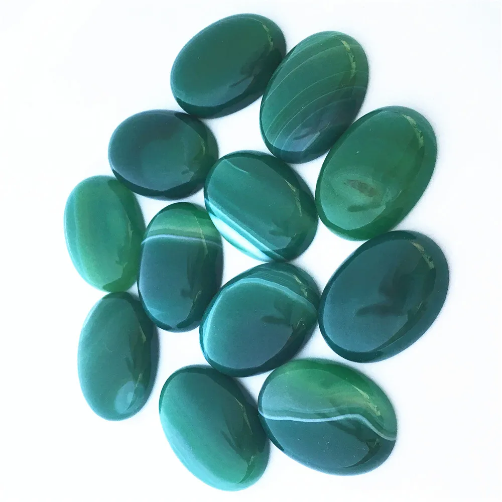 Hot 18mmx25mm Natural Stone Oval CAB CABOCHON Green Onyx Agates Wholesale Stone Beads For Jewelry Making Free Shipping 12pcs/lot
Hot 18mmx25mm Natural Stone Oval CAB CABOCHON Green Onyx Agates Wholesale Stone Beads For Jewelry Making Free Shipping 12pcs/lot