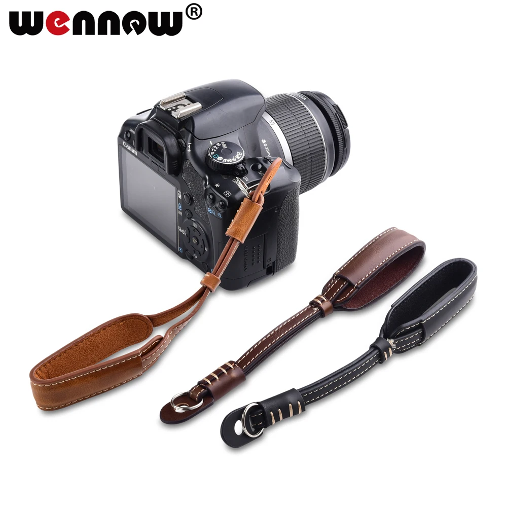 

DSLR Camera Wrist Hand Strap PU Leather Lanyard for Nikon Canon SONY Fujifilm Olympus Panasonic Pentax Black Brown Coffee