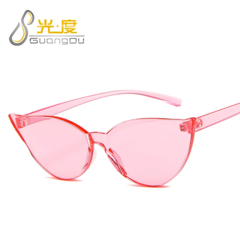 Уникальные женские солнцезащитные очки без оправы 2020 трендовые продукты высокое